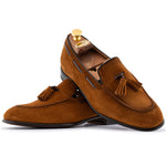 Harris Firenze 1913 Suede Tassel Moccasin Tobacco