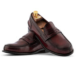 Harris Firenze 1913 Hand-Painted Leather Moccasin Brown