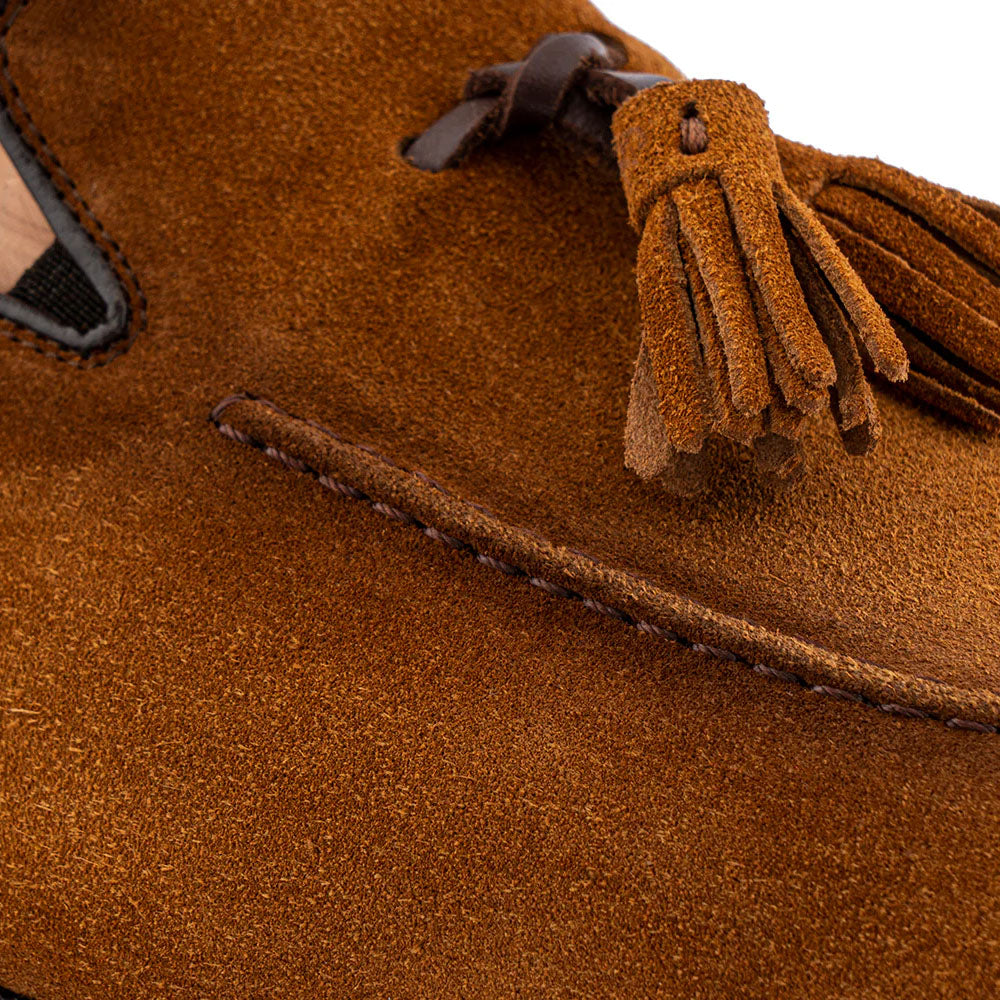 Harris Firenze 1913 Suede Tassel Moccasin Tobacco