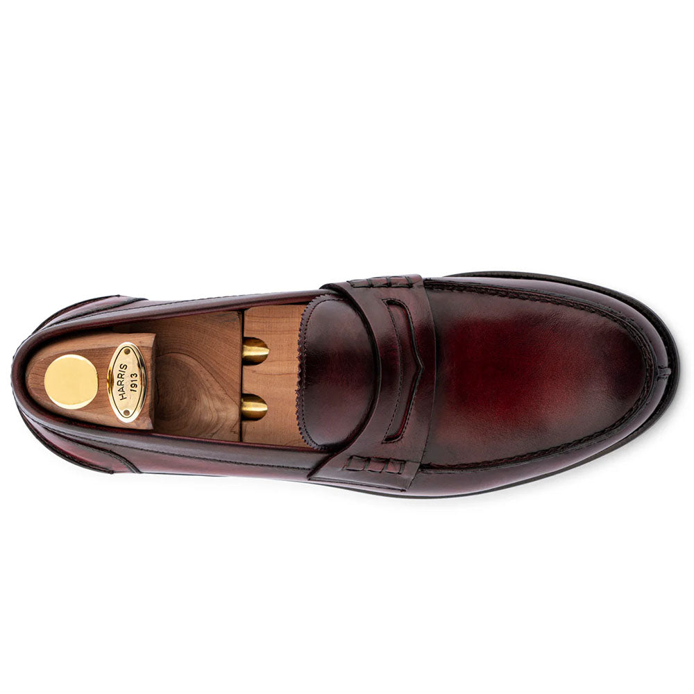 Harris Firenze 1913 Hand-Painted Leather Moccasin Brown
