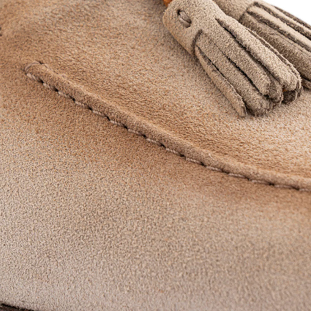 Harris Firenze 1913 Suede Tassel Moccasin Beige