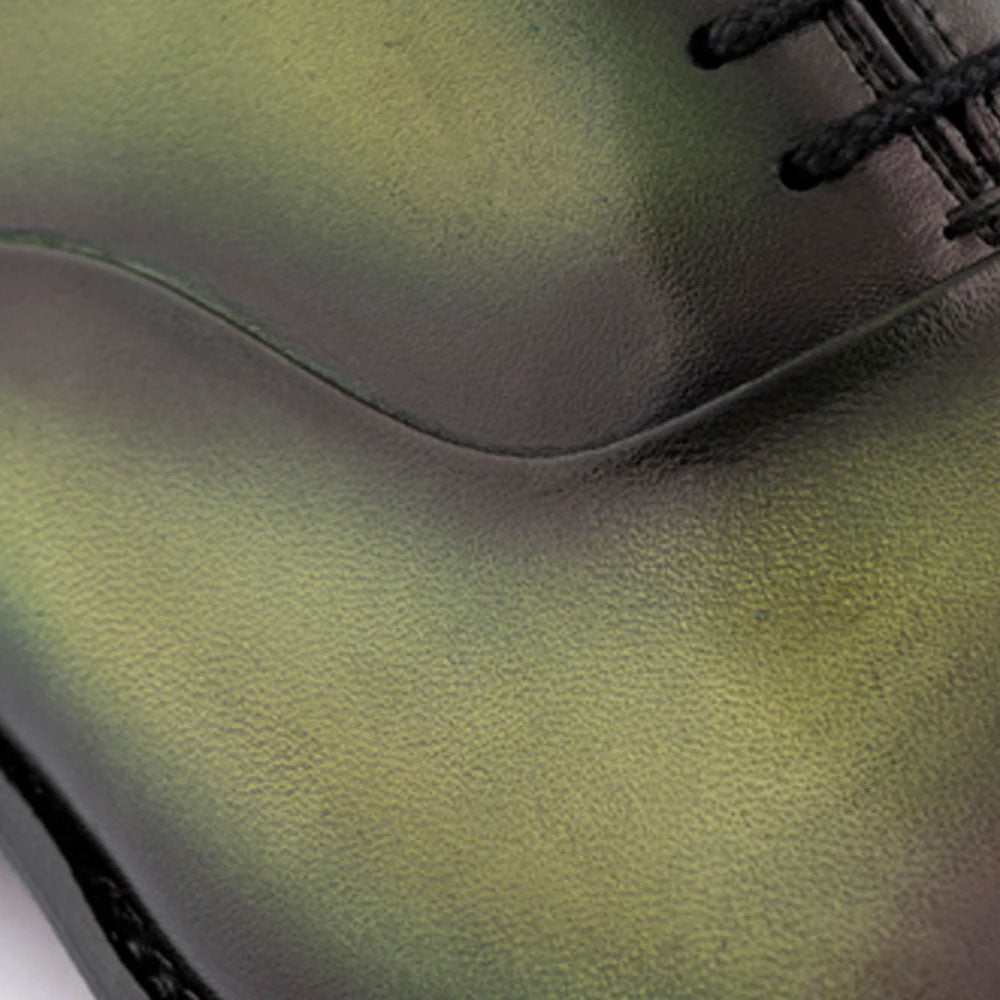 Harris Firenze 1913 Hand-Shaded Cap Toe Leather Oxford Green