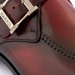 Harris Firenze 1913 Single Buckle Leather Shoes Red