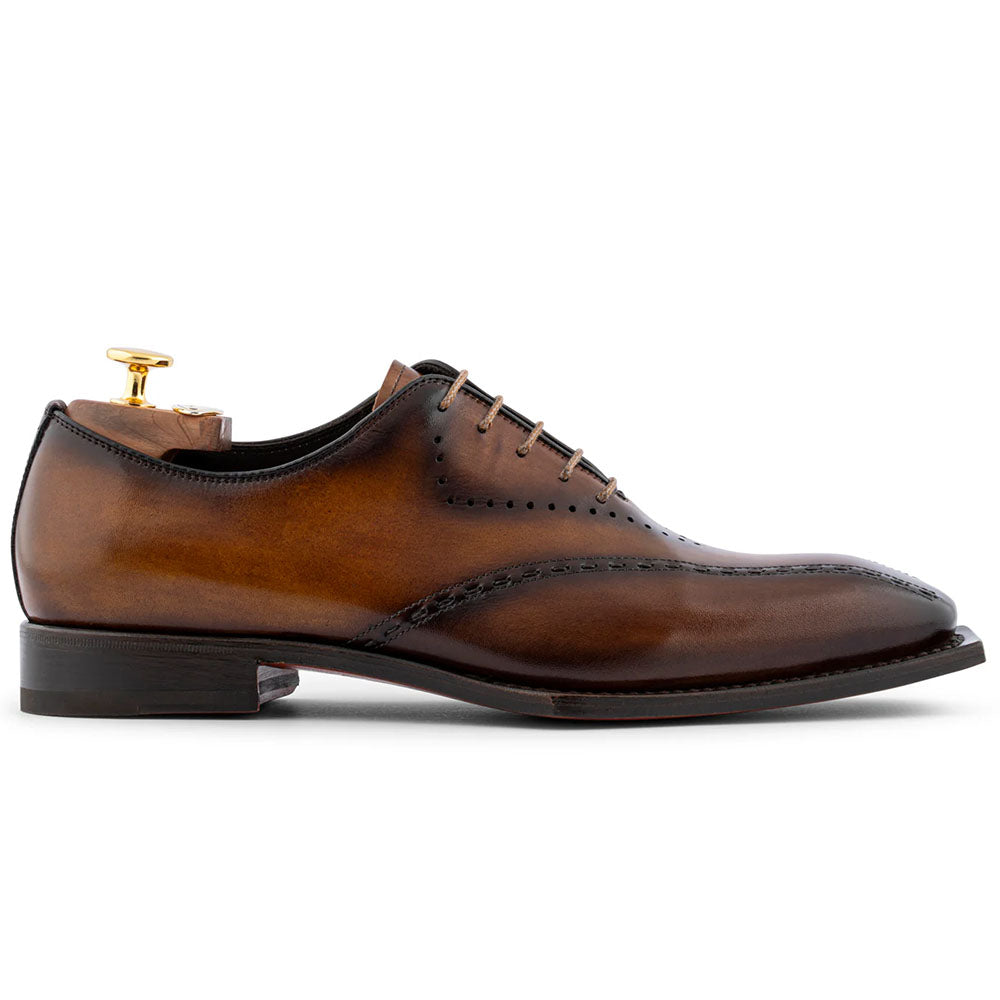 Harris Firenze 1913 Hand-Shaded Stitched Leather Oxford Brown