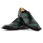 Harris Firenze 1913 Hand-Painted Signature Oxford Green