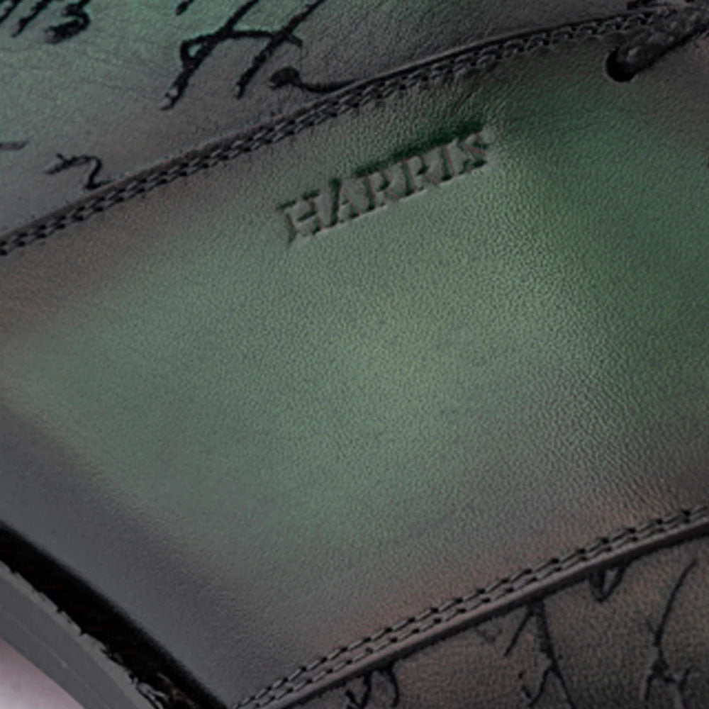 Harris Firenze 1913 Hand-Painted Signature Oxford Green