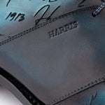 Harris Firenze 1913 Hand-Painted Signature Oxford Blue