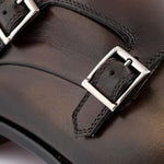 Harris Firenze 1913 Hand-Shaded Leather Double Monk Strap Brown