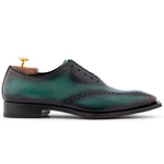 Harris Firenze 1913 Hand-Shaded Stitched Leather Oxford Green