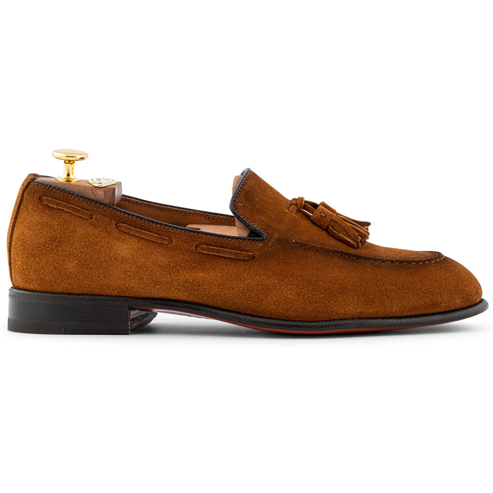 Harris Firenze 1913 Suede Tassel Moccasin Cognac
