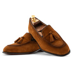 Harris Firenze 1913 Suede Tassel Moccasin Cognac