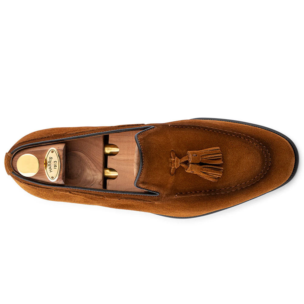 Harris Firenze 1913 Suede Tassel Moccasin Cognac