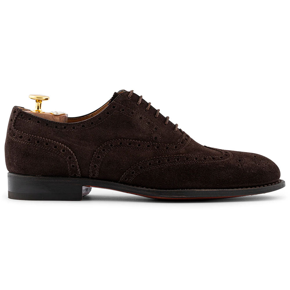 Harris Firenze 1913 Suede Lace-Up Oxford Tobacco