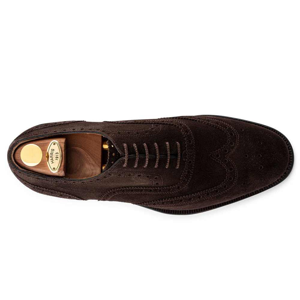 Harris Firenze 1913 Suede Lace-Up Oxford Tobacco