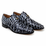 Belvedere Renzo Genuine Pirarucu Shoes Ivory/Black Rise