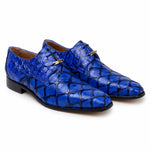 Belvedere Renzo Genuine Pirarucu Shoes Royal Blue
