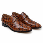 Belvedere Renzo Genuine Pirarucu Shoes Antique Almond