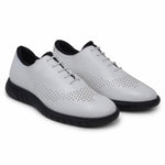 Belvedere Studio Maxim Patent Leather Formal Sneakers White