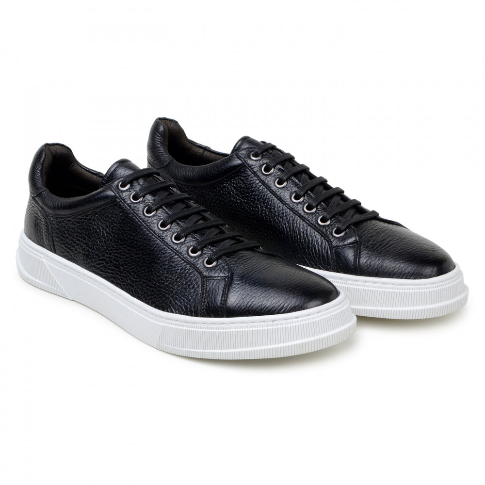 Belvedere Studio Matteo Deerskin Sneaker Black