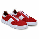 Belvedere Studio Olivier Suede Sneaker Red