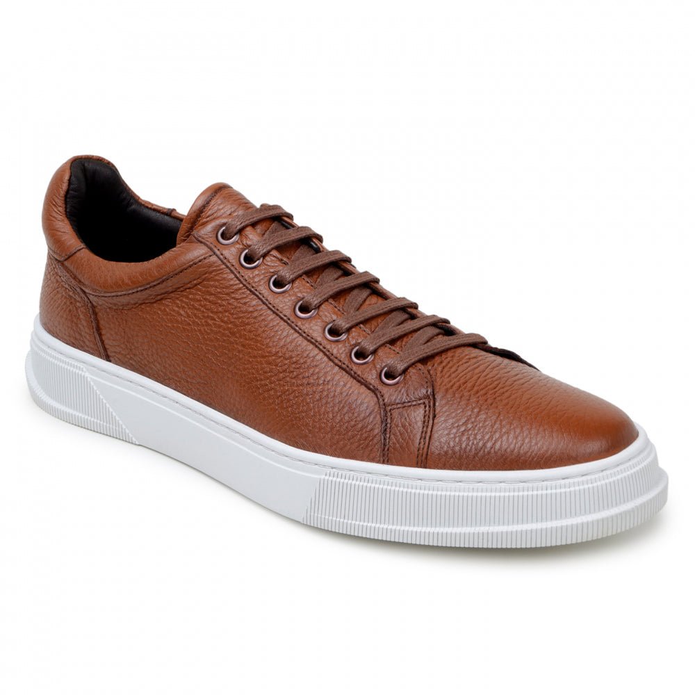 Belvedere Studio Matteo Deerskin Sneaker Antique Tan