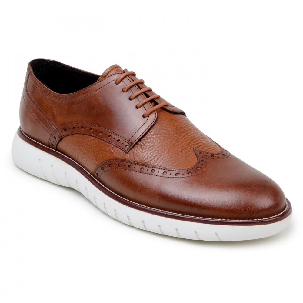 Belvedere Studio Enzo Hybrid Deerskin Derby Antique Tan