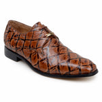 Belvedere Renzo Genuine Pirarucu Shoes Antique Almond