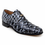 Belvedere Renzo Genuine Pirarucu Shoes Ivory/Black Rise