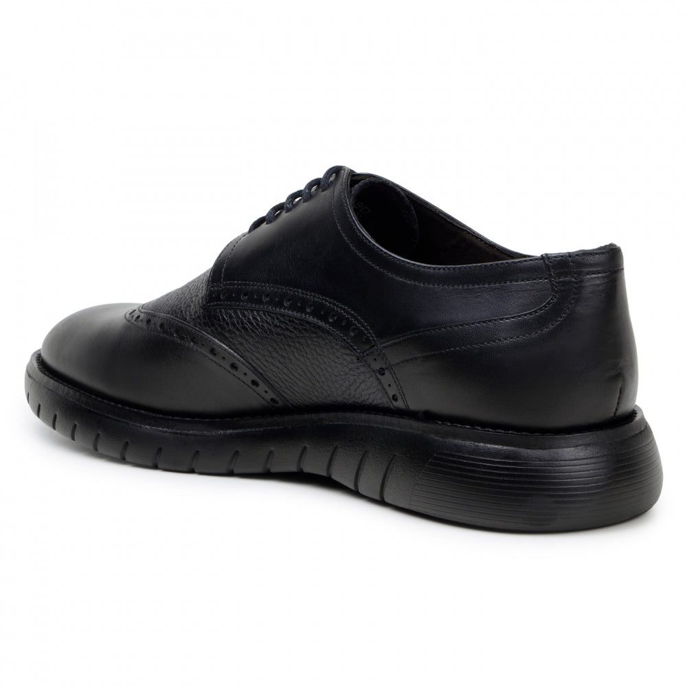 Belvedere Studio Enzo Hybrid Deerskin Derby Black