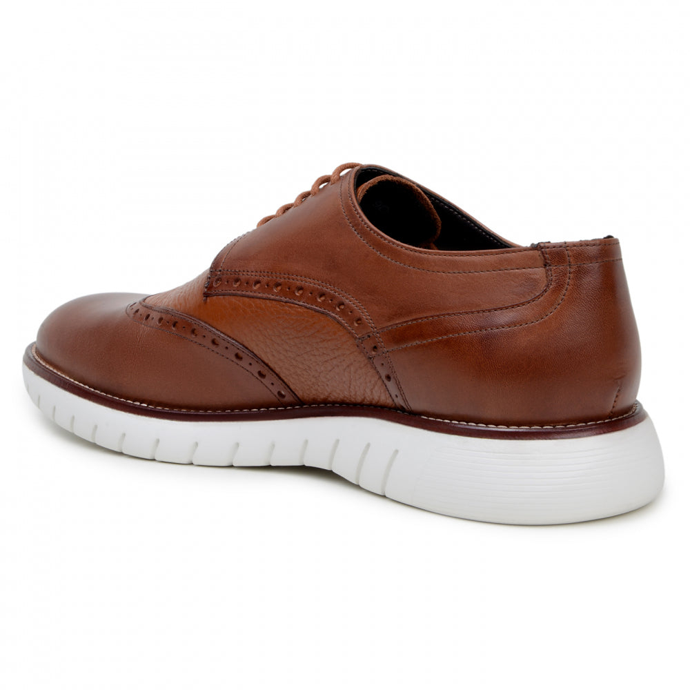 Belvedere Studio Enzo Hybrid Deerskin Derby Antique Tan