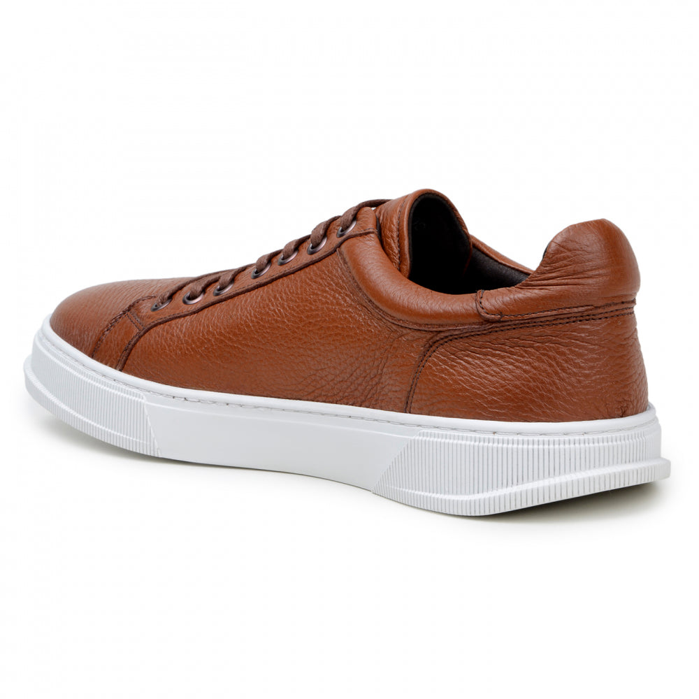 Belvedere Studio Matteo Deerskin Sneaker Antique Tan