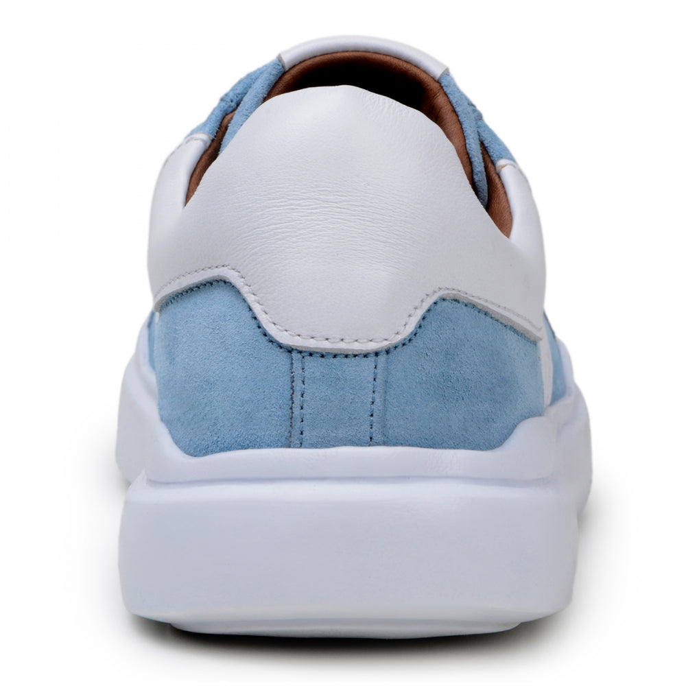 Belvedere Studio Olivier Suede Sneaker Light Blue