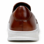 Belvedere Studio Fernando Woven Deerskin Slip-On Sneakers Antique Tan