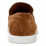 Belvedere Studio Niko Suede Hybrid Penny Loafer Bourbon