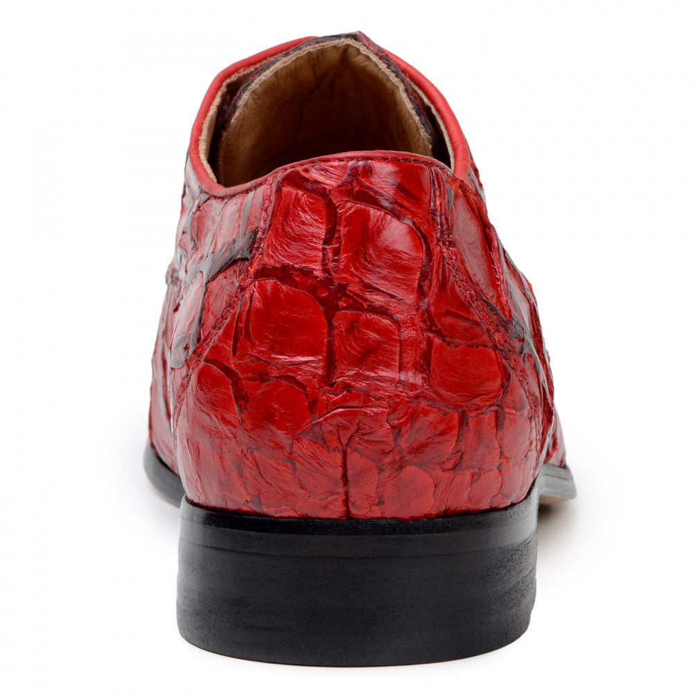 Belvedere Renzo Genuine Pirarucu Shoes Red