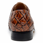 Belvedere Renzo Genuine Pirarucu Shoes Antique Almond