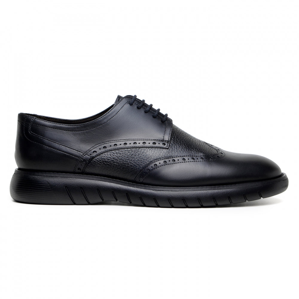 Belvedere Studio Enzo Hybrid Deerskin Derby Black