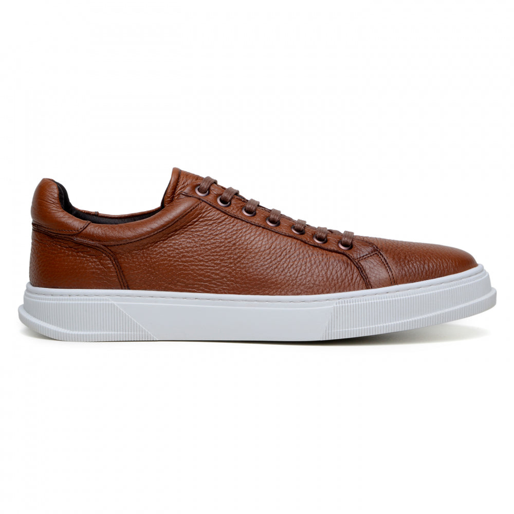 Belvedere Studio Matteo Deerskin Sneaker Antique Tan