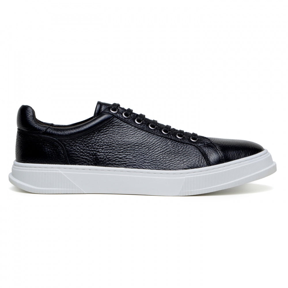 Belvedere Studio Matteo Deerskin Sneaker Black