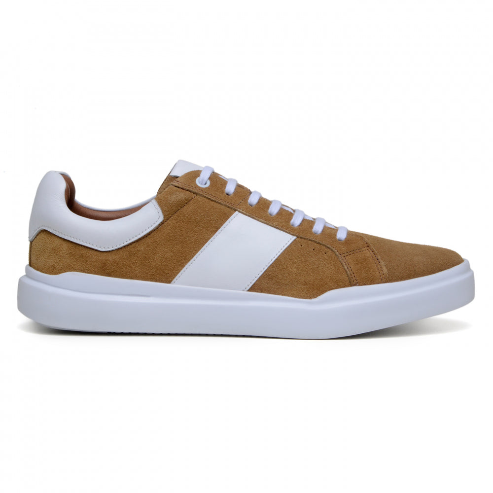 Belvedere Studio Olivier Suede Sneaker Tan