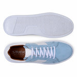 Belvedere Studio Olivier Suede Sneaker Light Blue
