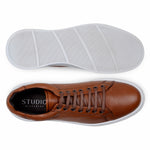 Belvedere Studio Matteo Deerskin Sneaker Antique Tan