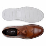 Belvedere Studio Enzo Hybrid Deerskin Derby Antique Tan