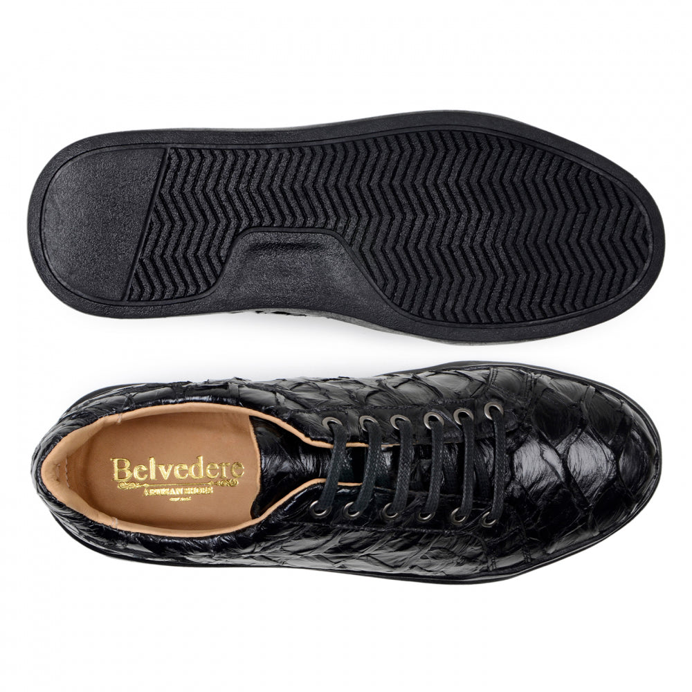 Belvedere Kingstone Genuine Piraruco Sneakers Black