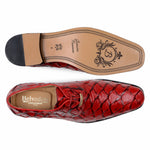 Belvedere Renzo Genuine Pirarucu Shoes Red