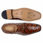 Belvedere Renzo Genuine Pirarucu Shoes Antique Almond
