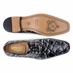 Belvedere Renzo Genuine Pirarucu Shoes Ivory/Black Rise