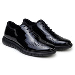 Belvedere Studio Maxim Patent Leather Formal Sneakers Black