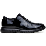 Belvedere Studio Maxim Patent Leather Formal Sneakers Black