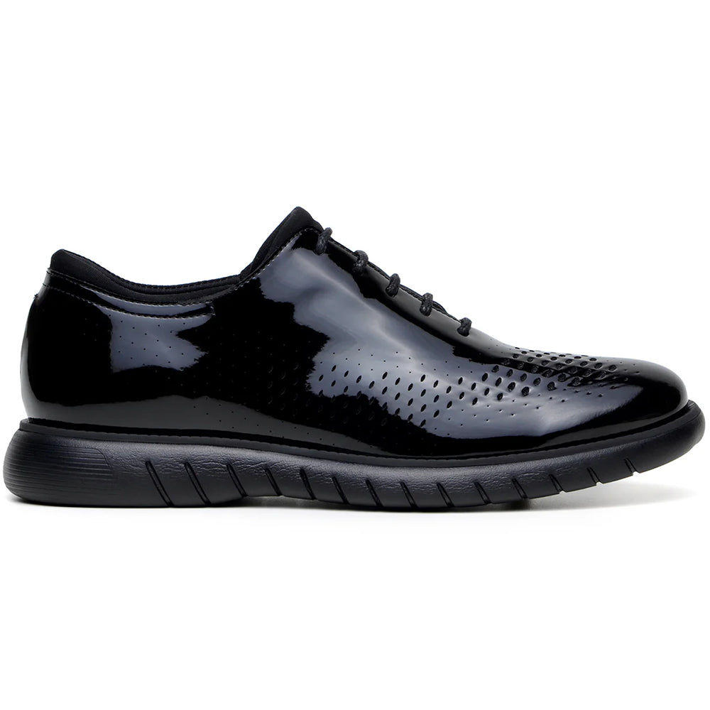 Belvedere Studio Maxim Patent Leather Formal Sneakers Black